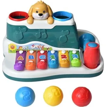 Hudební nástroj pro děti Pejskovo piánko se zatloukačkou