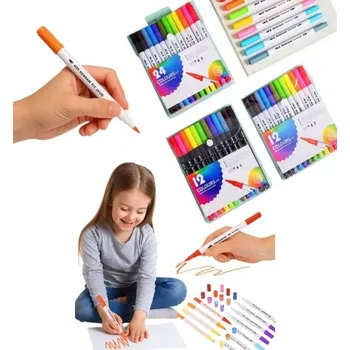 Sada 24 oboustranných akvarelových Fixy popisovače fixy fixy fixy