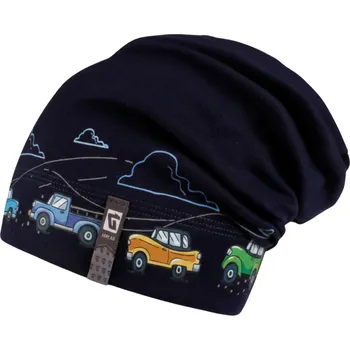 Čepice Chlapecká bavlněná ČEPICE B14 tm.modrá Pepe Dráče