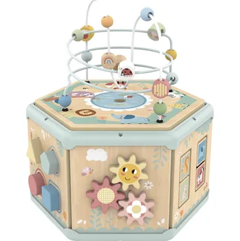 Dětské zboží Tooky Toy Kostka s aktivitami 7v1 Pastel