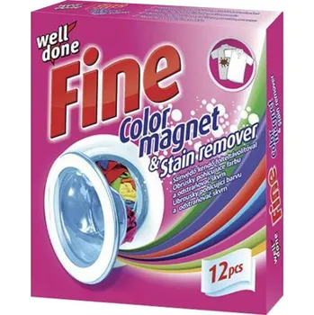 Drogerie Well Done Fine Color Magnet ubrousky proti skvrnám a obarvení, 12 ks