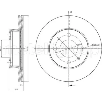 Brzdový kotouč Brzdový kotouč METELLI 23-0955