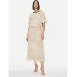 Liu Jo tylová sukně TA4019 J4623 Béžová Regular Fit S