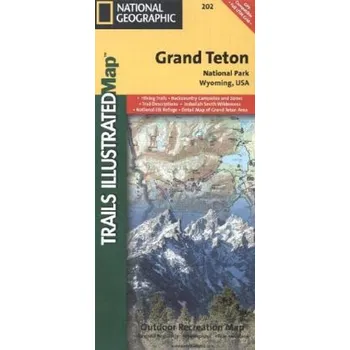Cestování National Geographic Trails Illustrated Map Grand Teton National Park, Wyoming, USA