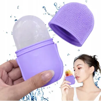 Masážní přístroj MASÁŽNÍ PŘÍSTROJ LEDOVÝ CHLADIVÝ SILIKONOVÝ VÁLEČEK NA OBLIČEJ ICE ROLLER ČERNÝ