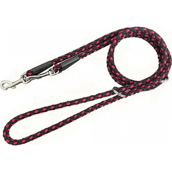 HUHUBAMBOO vodítko UZLÍK přepínací lanové 1x240cm, černo-fuchsie