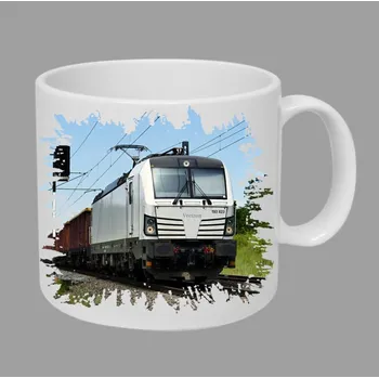 Moon River VECTRON 193 823 hrnek s lokomotivou vlakem obsah 330 ml