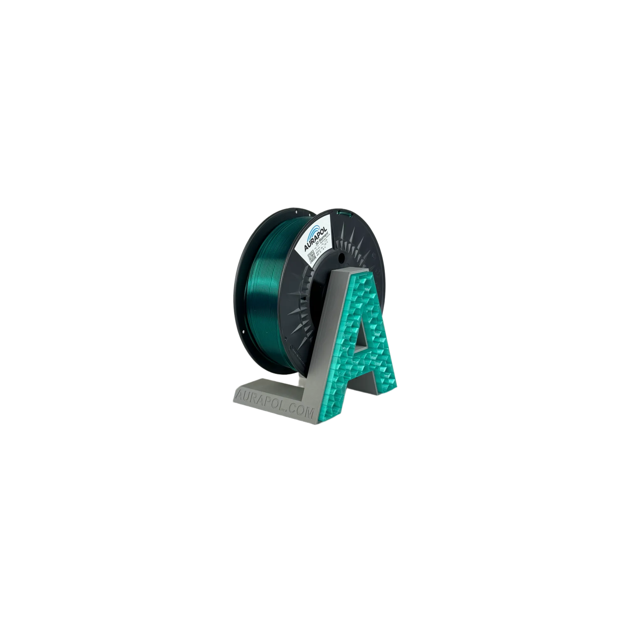 Fotografie 1 - Filament Aurapol PET-G Filament 1,75 mm 1 kg Mysterious Atlantis Transparent
