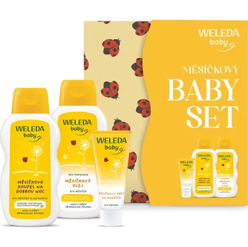 Kosmetická sada Weleda Baby měsíčkový Baby set 3 ks