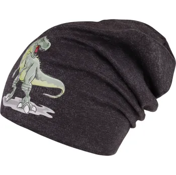 Čepice Chlapecká bavlněná ČEPICE černý melír Pepe Dráče Dino