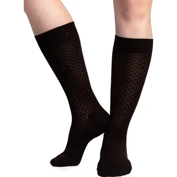 Pánská móda FERATT Pánské bambusové ponožky hnědé Velikost: 43-46