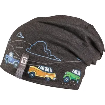 Čepice Chlapecká bavlněná ČEPICE B15 šedý melír Pepe Dráče