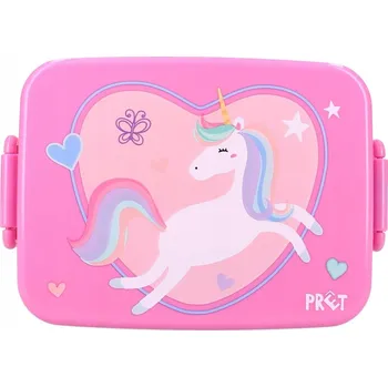 Svačinový box Box na svačinu PRET Jednorožec Srdce PINK