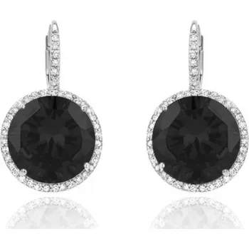 Náušnice Moonlit Elegantní stříbrné náušnice s černými zirkony – dokonalý kontrast elegance