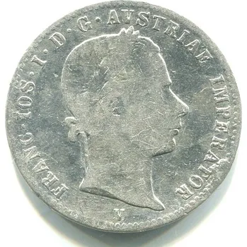 František Josef I. 1/4 zlatník 1860/V. Ag.