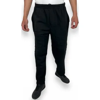 Benter Pánské černé tepláky bez manžety ze 100% bavlny Barva: Černá, Velikost: 6XL