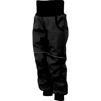 Chlapecké kalhoty Crawler Softshellové kalhoty nezateplené dětské Černá Velikost: 122-128, Typ nápletu a manžet: Bavlněné lemy