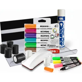 Kancelářský nábytek Velká zvýhodněná sada pro skleněné magnetické tabule SMATAB®