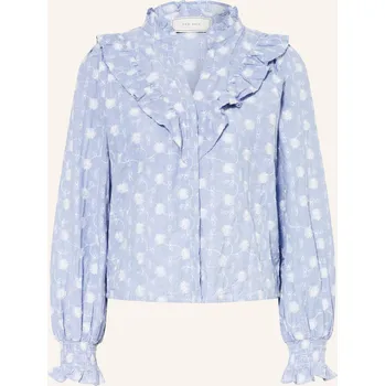 Dámská halenka Neo Noir Dámská Blůza Degas S Volánky, tmavě modrá / bílá, 36