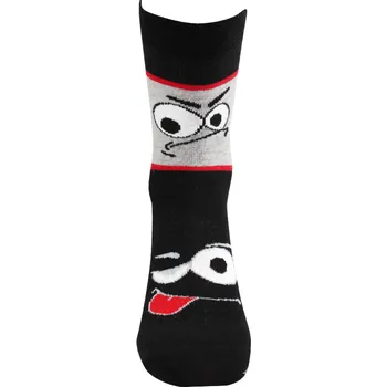 Dětské obrázkové ponožky Fuski Boma - Tlamik - černá barva