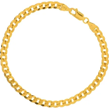 Náramek Argento I5369 Pozlacený stříbrný náramek - vzor Pancer, šířka 4 mm | Délka: 18cm