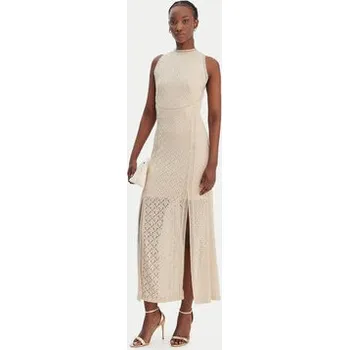 Dámské šaty Guess Koktejlové šaty W6GK16 K2953 Béžová Slim Fit XL