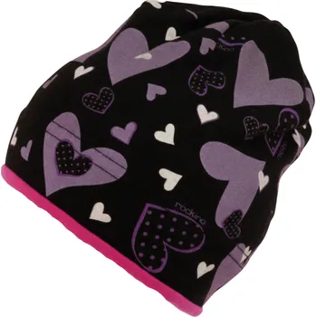 Čepice Dívčí podzimní/jarní čepice černá Rockino 5442