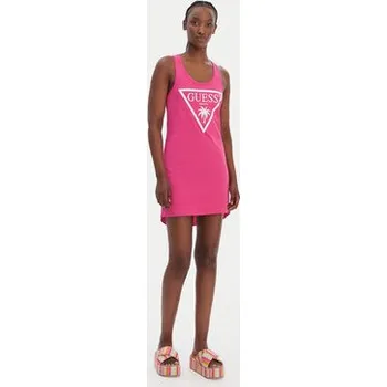 Dámské šaty Guess Plážové šaty E3GP03 JA914 Růžová Regular Fit S