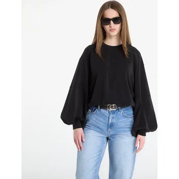 Dámská mikina Mikina Guess Jeans Cn Mini 4G Logo Sweatshirt Jet Black S