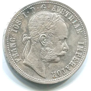 František Josef I. 1 zlatník 1873. Ag.