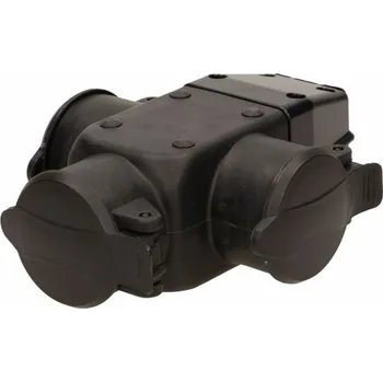 Elektrická zásuvka Orno Rozbočovač odolný proti stříkající vodě a nárazu, 16A, 230V AC, IP44, verze schuko OR-AE-1346(GS)