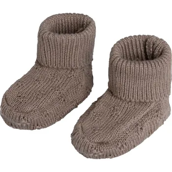 Dětské zboží Baby´s only Baby's Only Pletené botičky hnědo-béžové Velikost: 3-6 měsíců