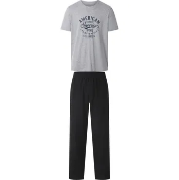 Pánské pyžamo esmara Men Pánské pyžamo (šedá/černá, XL (56/58))