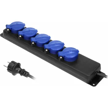 Prodlužovací kabel Energizer ORNO PRODLUŽOVACÍ KABEL DÍLNA 5x ZÁSUVKY 5m IP44 HO5R RF 3x1,5