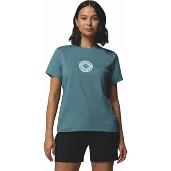 Dámské tričko Columbia Parsons Point SS Graphic Tee W 2154951429 - everblue heather/gem focused S
