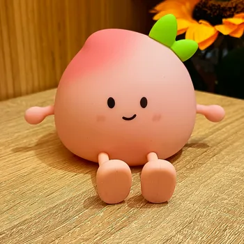 Noční světlo Noční LED světlo a stojánek na mobil – Broskev