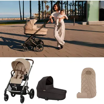 Kočárek CYBEX Balios S Lux set od narození A Beige/Brown
