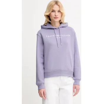 Dámská mikina Mikina Tommy Hilfiger WW0WW43598 fialová 04X, vel. S