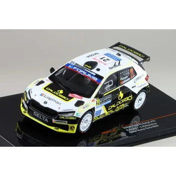 autíčko Škoda Fabia RS #21 N.Gryazin K.Aleksandrov Rallye Monte Carlo 2025 1:43 Škoda Fabia RS - kovový model