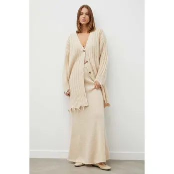 Pánský svetr Vlněný svetr Herskind 4926970 béžová 08X, vel. M