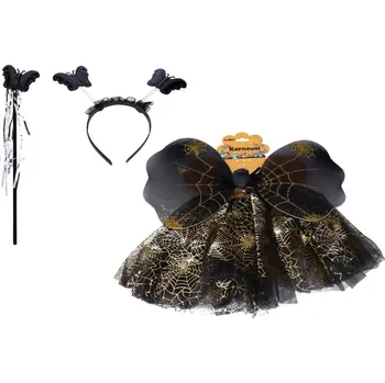 Wiky Dětský karnevalový kostým motýl - Černý