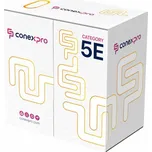 Kabel Conexpro FTP kabel ekonomy venkovní, CAT5e, PE, 24AWG, 305m, černý