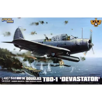 Plastikový model Douglas TBD-1 "Devastator" - VT-8 at Midway 1942 - Great Wall Hobby L4807