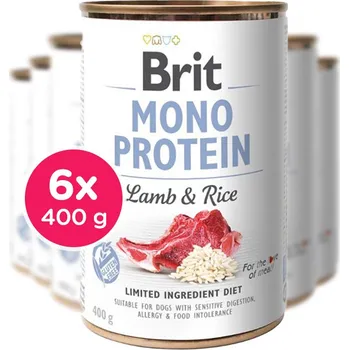 Brit Mono Protein Adult Lamb & Rice, 6x 400 g