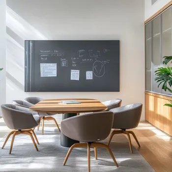 Kancelářský nábytek Šedá antracitová skleněná pracovní a kancelářská tabule Smatab® 40 × 60 cm