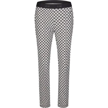 Dámské kraťasy ANNA MONTANA DÁMSKÉ KALHOTY KE KOTNÍKŮM DO GUMY - ČERNOBÍLÝ VZOR 38