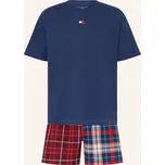 Tommy Hilfiger Pánské Krátké Pyžamo, tmavě modrá / červená /...