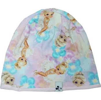 Čepice Dívčí podzimní/jarní čepice růžová víly KEV 2024-126