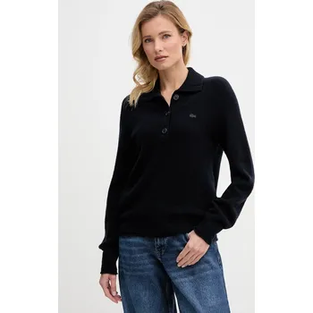 Dámský svetr Vlněný svetr Lacoste AF4010 námořnická modř 59X, vel. 40