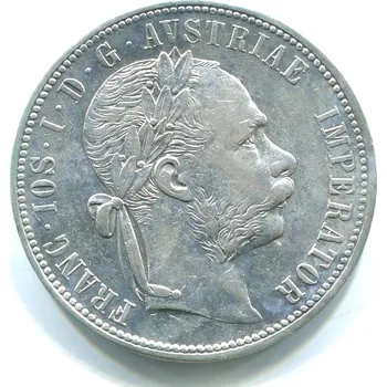 František Josef I. 1 zlatník 1880. Ag.